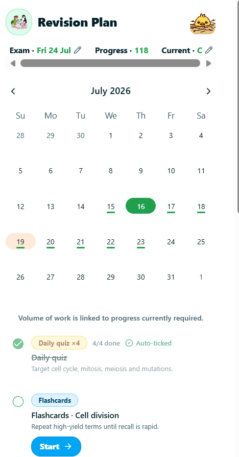 Study planner